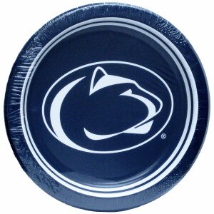 paper plates with Penn State Athletic Logo 8pk